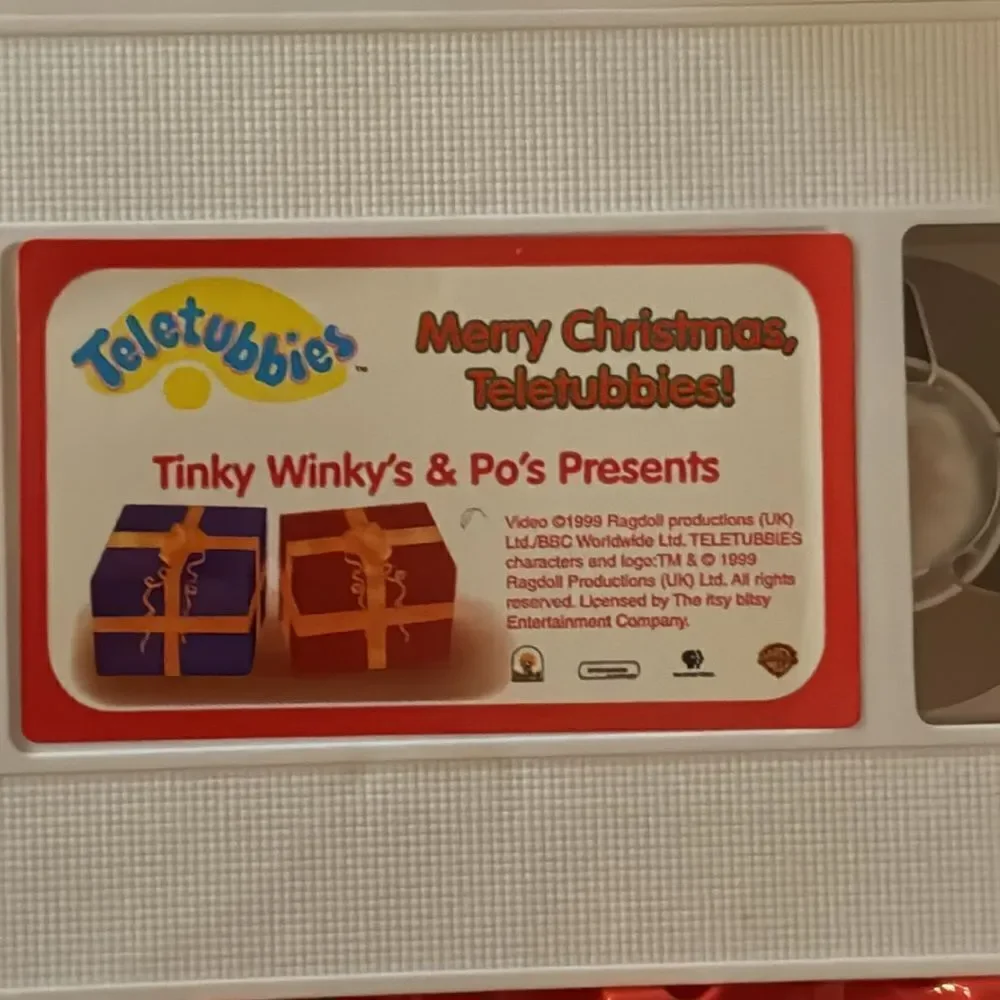 PBS KIDS TELETUBBIES CHRISTMAS VCR SET